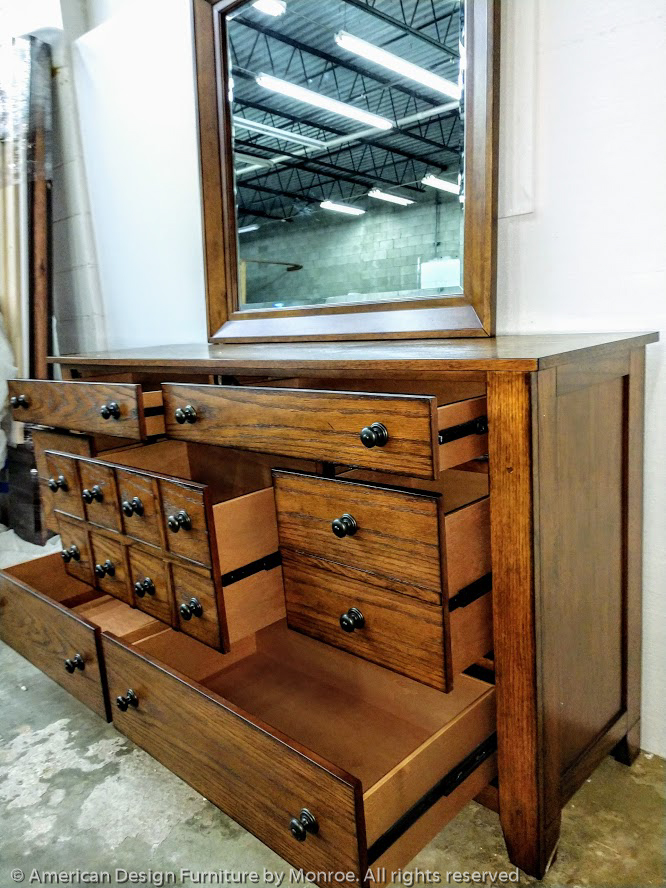 Aspen Bedroom Dresser & Mirror 3
